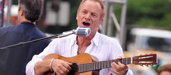 Sting a Vinitaly canta “Message in a bottle” e “Fields of gold”