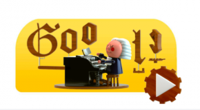 Google: il doodle per comporre come Bach